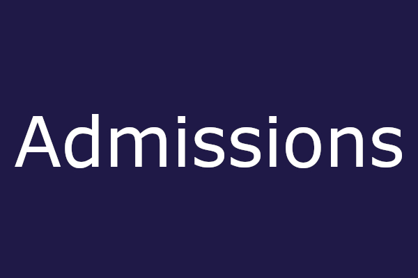 Admissions Button
